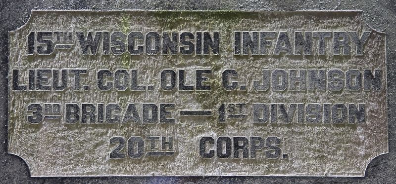 15th Wisconsin Infantry Marker. Click for full size. 15th Wisconsin Infantry Marker image. Click for full size.
