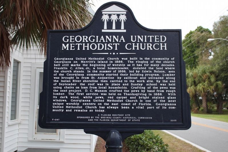 Georgianna United Methodist Church Marker image. Click for full size.