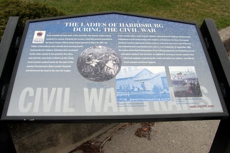 The Ladies of Harrisburg During The Civil War Marker image. Click for full size.