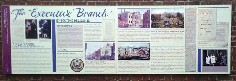 The Executive Branch Marker. Click for full size. The Executive Branch Marker image. Click for full size.