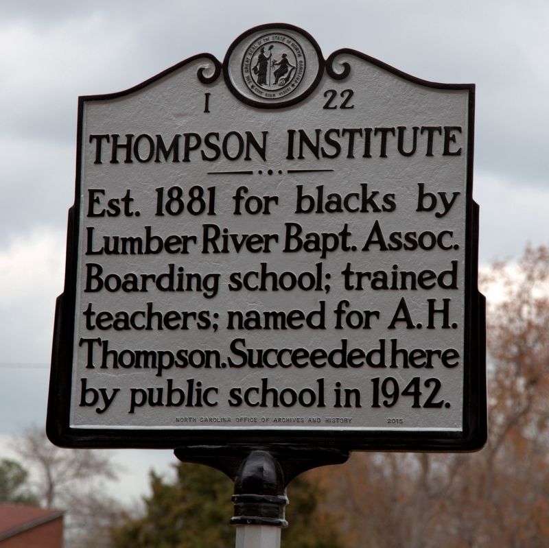 Thompson Institute Marker image. Click for full size.
