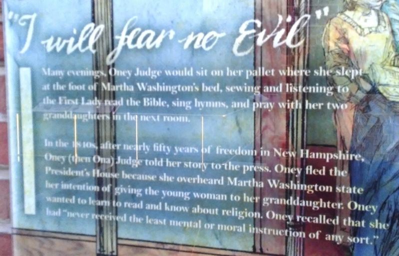 "I will fear no Evil" Marker Text image. Click for full size.