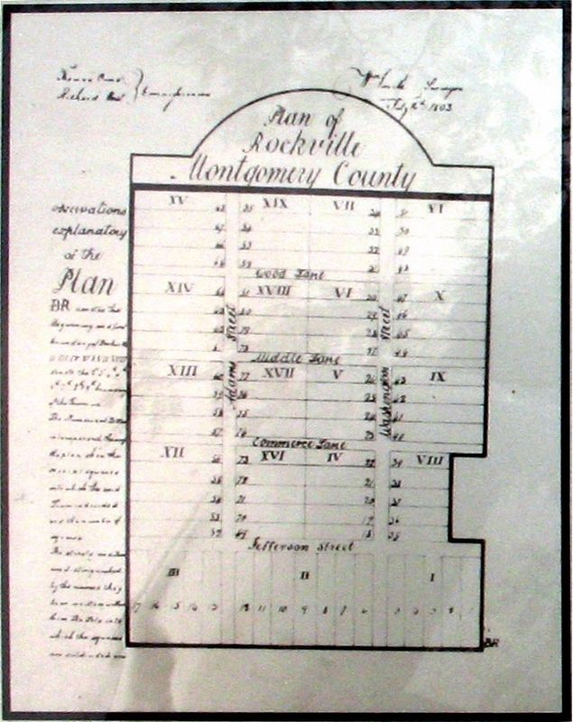 1803 Plan of Rockville image. Click for full size.