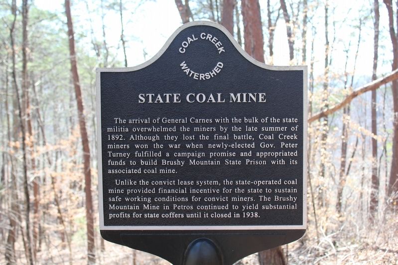 State Coal Mine Marker image. Click for full size.