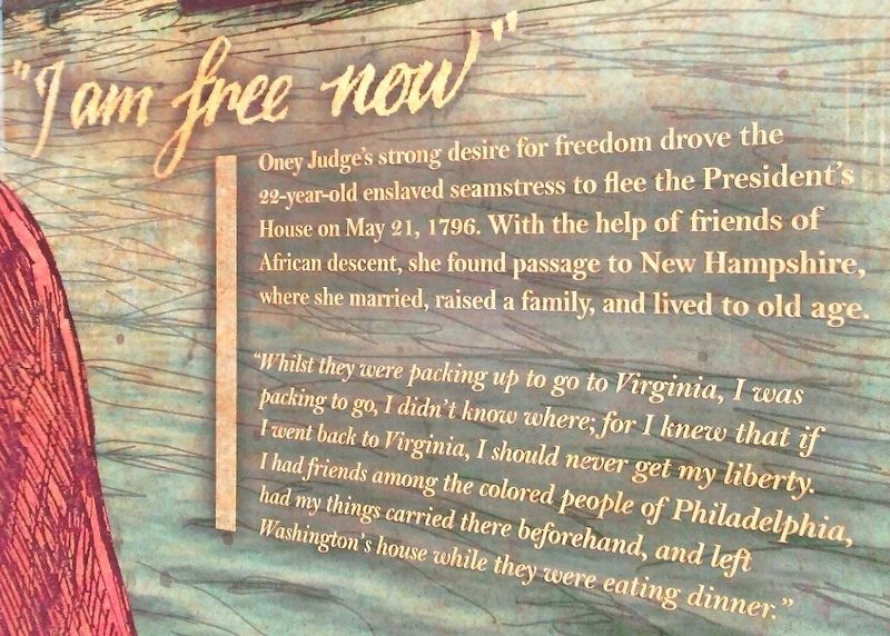 "I am free now" Marker Text image. Click for full size.