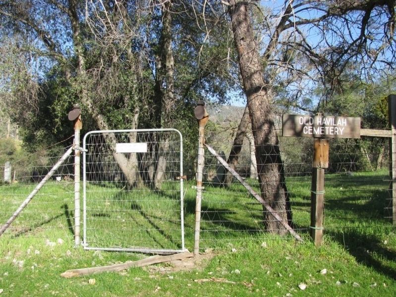 Old Havilah Cemetery. Click for full size. Old Havilah Cemetery image. Click for full size.