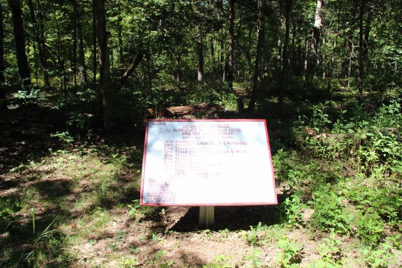 Deshler's Brigade Marker. Click for full size. Deshler's Brigade Marker image. Click for full size.