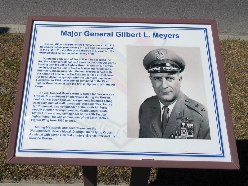 Major General Gilbert L. Meyers Marker image. Click for full size.