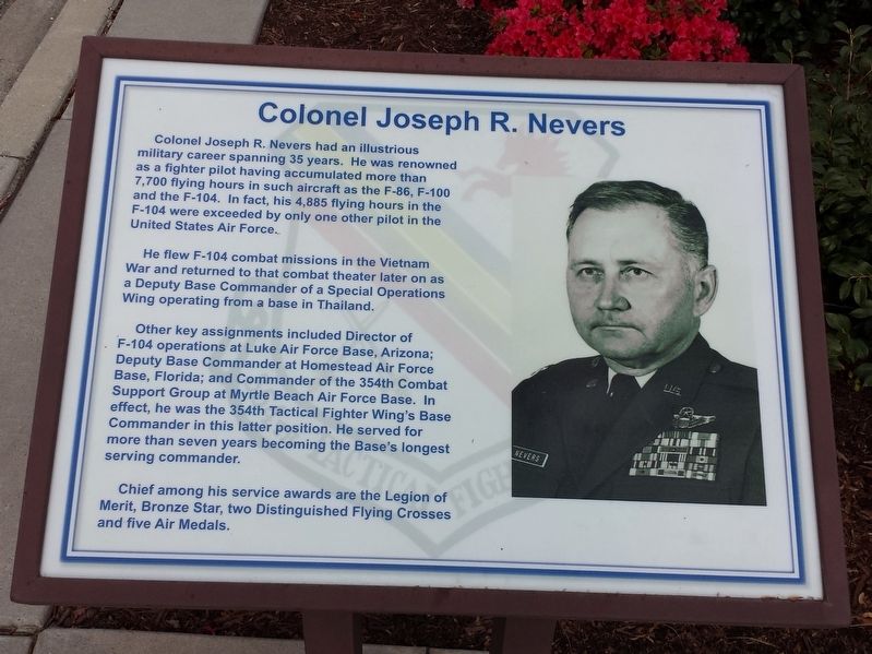 Colonel Joseph R. Nevers Marker. Click for full size. Colonel Joseph R. Nevers Marker image. Click for full size.