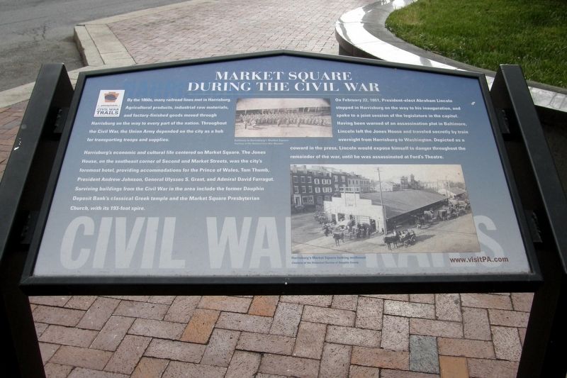 Market Square During The Civil War Marker. Click for full size. Market Square During The Civil War Marker image. Click for full size.
