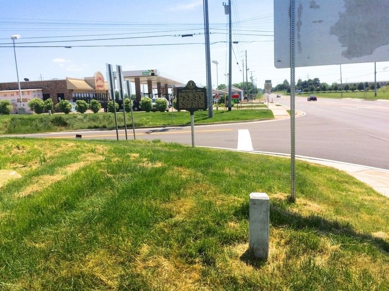 Wider shot noting marker is missing across the road.. Click for full size. Wider shot noting marker is missing across the road. image. Click for full size.