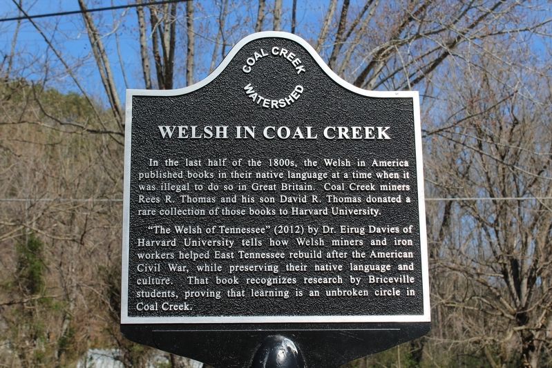 Welsh in Coal Creek Marker image. Click for full size.