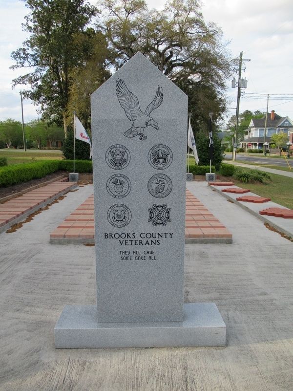 Brooks County Veterans Monument. Click for full size. Brooks County Veterans Monument image. Click for full size.