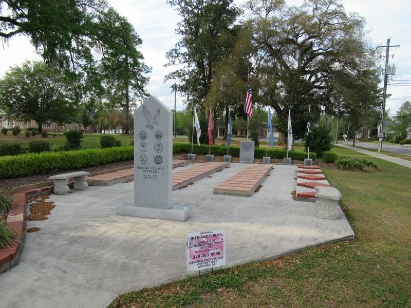 Brooks County Veterans Monument Marker image. Click for full size.