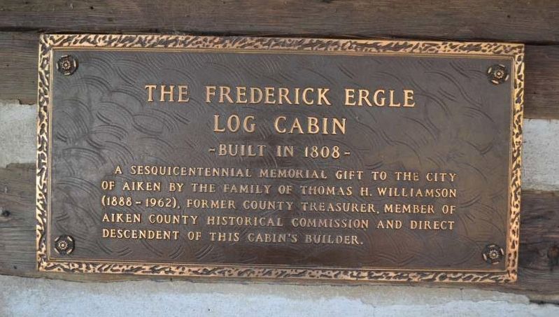 Frederick Ergle Log Cabin Marker image. Click for full size.