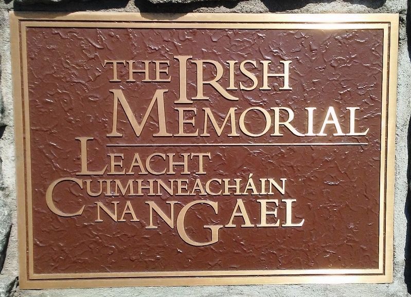 The Irish Memorial / Leacht Cuimhneacháin na nGael. Click for full size. The Irish Memorial / Leacht Cuimhneacháin na nGael image. Click for full size.