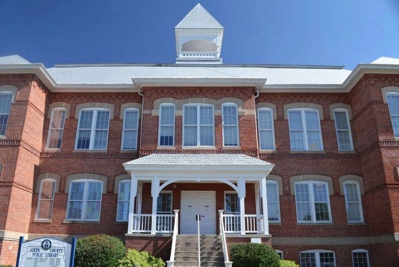 Aiken County Public Library<br>Former 1913 Wing of Aiken Institute. Click for full size. Aiken County Public Library<br>Former 1913 Wing of Aiken Institute image. Click for full size.