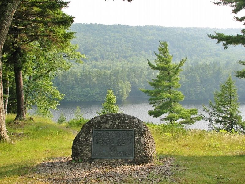 Benedict Arnold 1775 Kennebec River Crossing Marker image. Click for full size.
