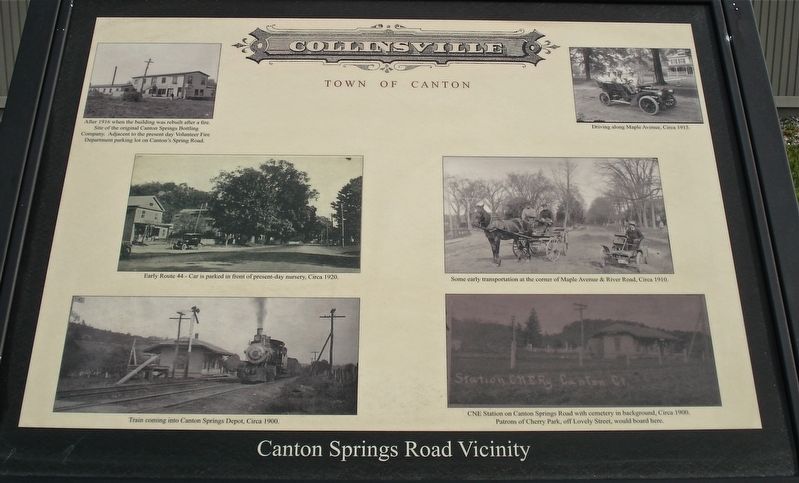 Collinsville, Town of Canton Marker. Click for full size. Collinsville, Town of Canton Marker image. Click for full size.