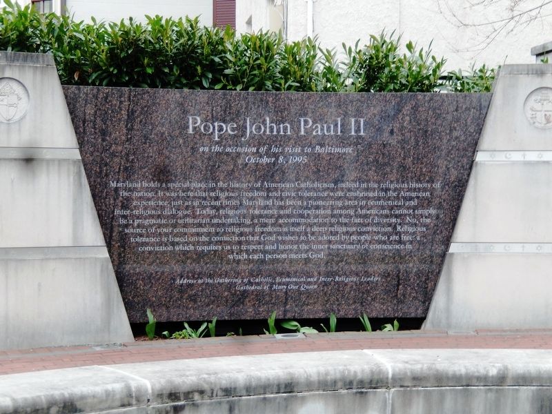 Pope John Paul II Monument Marker image. Click for full size.
