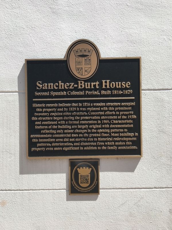 Sanchez-Burt House Marker image. Click for full size.