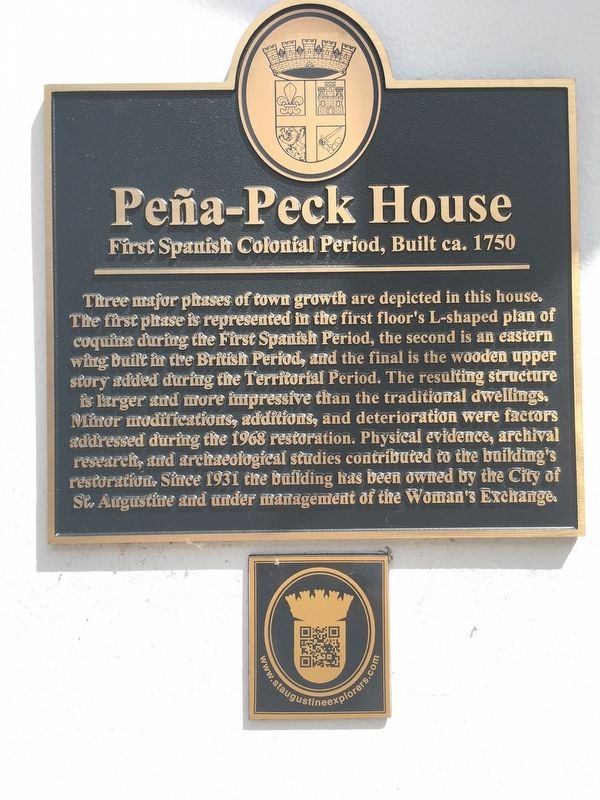Pena-Peck House Marker. Click for full size. Pena-Peck House Marker image. Click for full size.