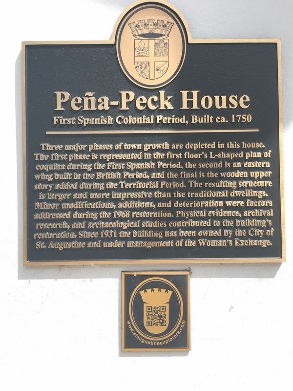 Pena-Peck House Marker image. Click for full size.