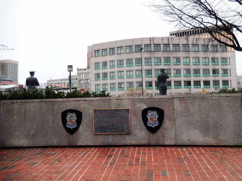 Baltimore Police Department Marker image. Click for full size.