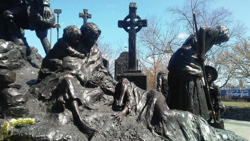 Famine Detail on The Irish Memorial Sculpture image. Click for full size.