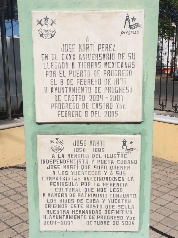 Arrival of Jos Mart to Mexico Marker image. Click for full size.
