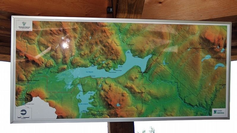 Lake Megantic & Frontenac Map (<b><i>located next to marker</b></i>) image. Click for full size.