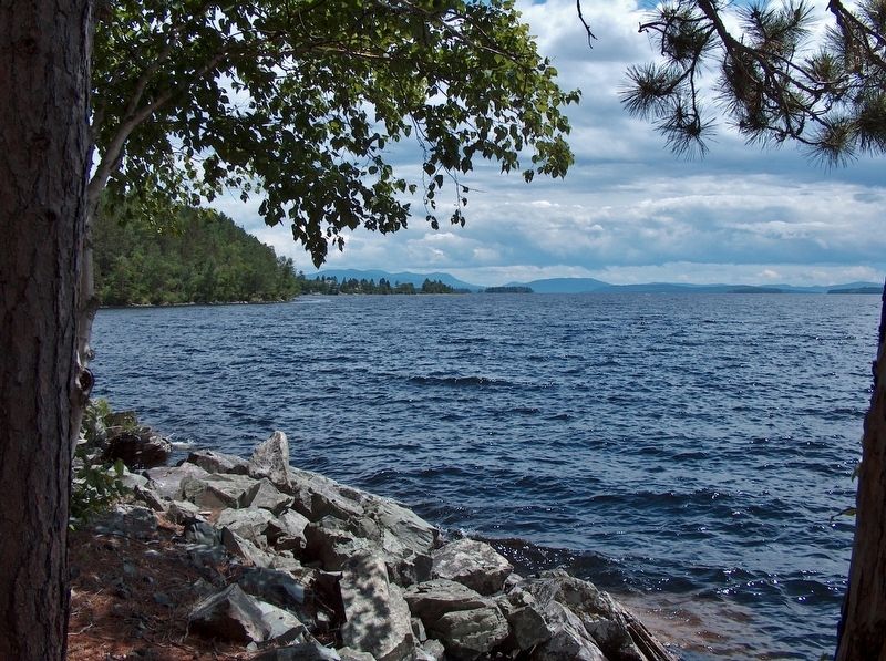 Moosehead Lake view from base of Mount Kineo image. Click for full size.