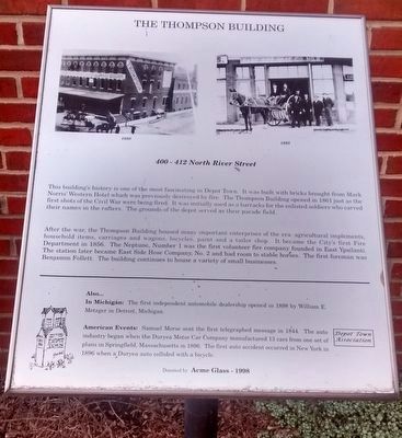 The Thompson Building Marker image. Click for full size.