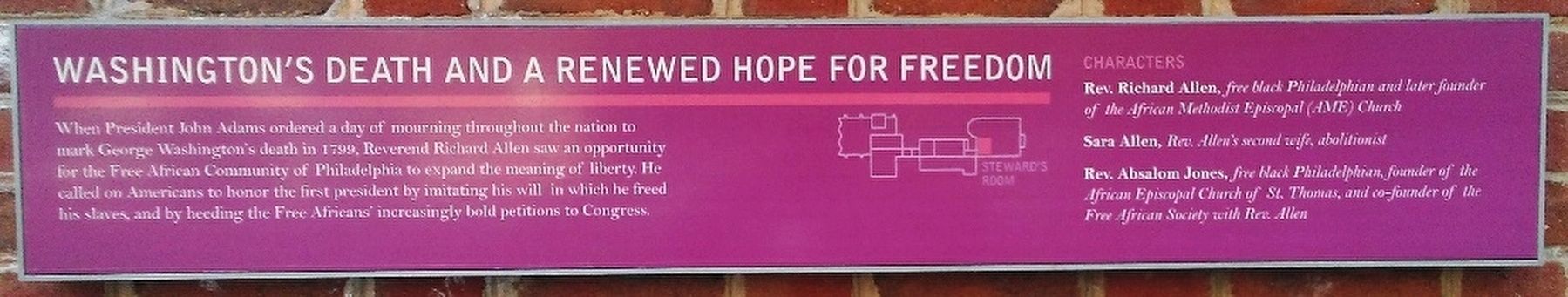 Washington's Death and a Renewed Hope for Freedom Marker. Click for full size. Washington's Death and a Renewed Hope for Freedom Marker image. Click for full size.