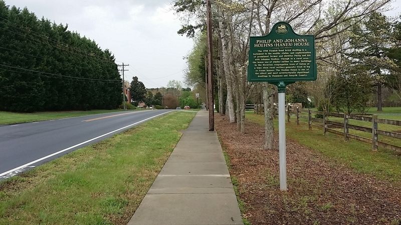 Philip and Johanna Hoehns (Hanes) House Marker. Click for full size. Philip and Johanna Hoehns (Hanes) House Marker image. Click for full size.
