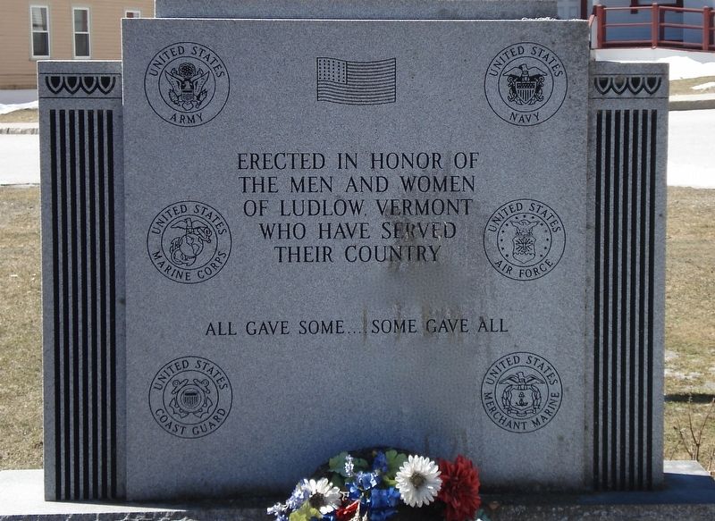Veteran’s Memorial Marker (front). Click for full size. Veteran’s Memorial Marker (front) image. Click for full size.