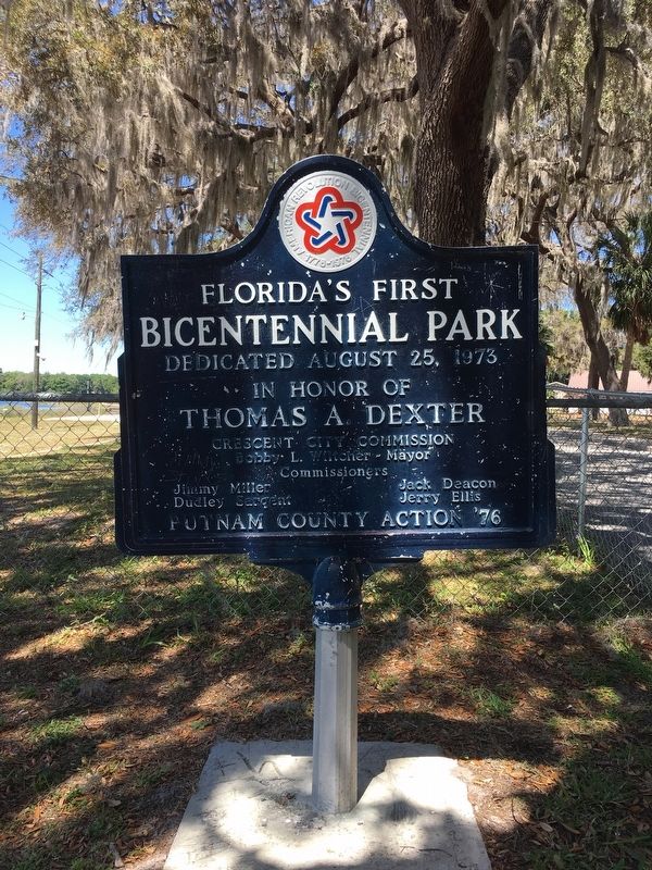 Florida's First Bicentennial Park Marker. Click for full size. Florida's First Bicentennial Park Marker image. Click for full size.