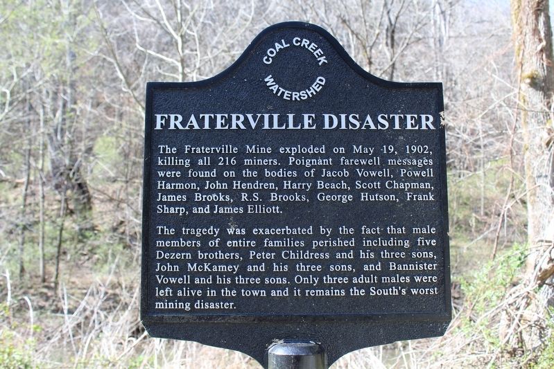 Fraterville Disaster Marker image. Click for full size.