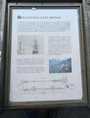 The Golden Gate Bridge Marker. Click for full size. The Golden Gate Bridge Marker image. Click for full size.