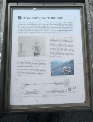 The Golden Gate Bridge Marker image. Click for full size.