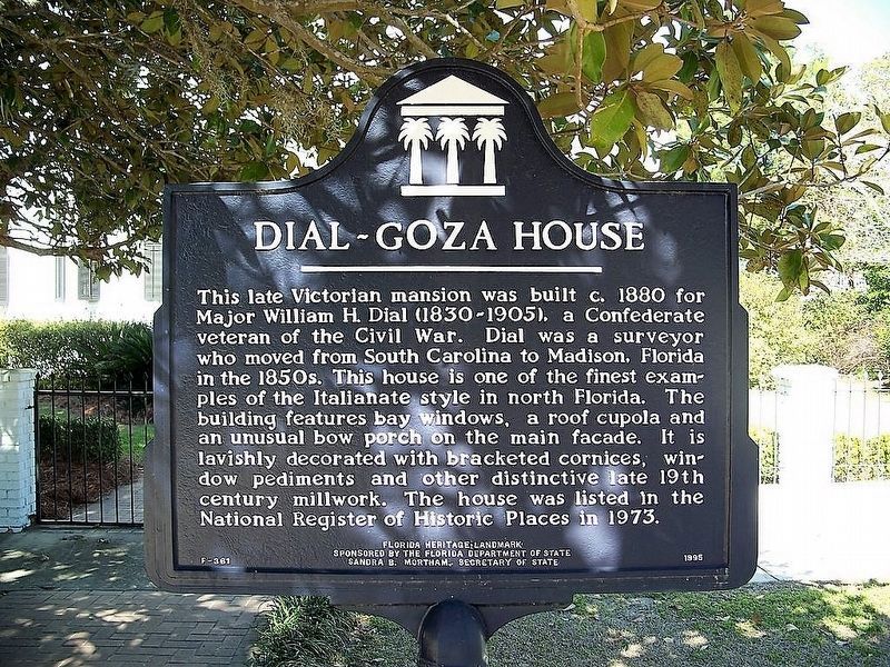 Dial-Goza House Marker image. Click for full size.
