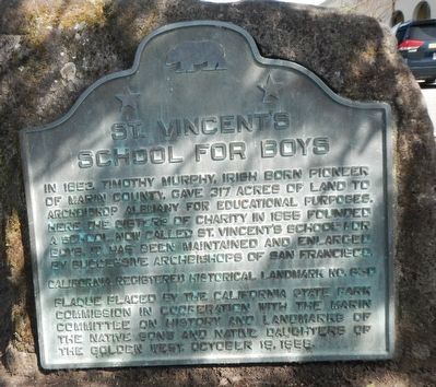 St. Vincent's School for Boys Marker image. Click for full size.