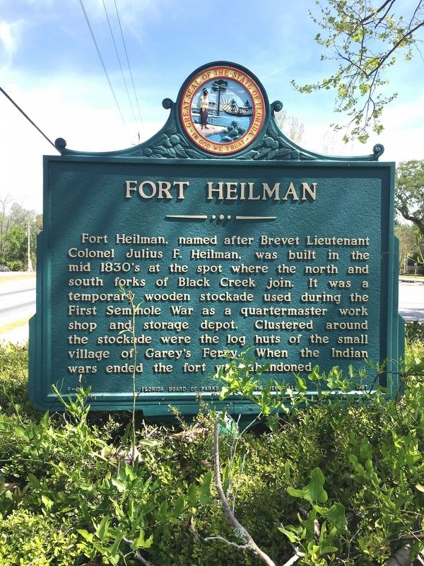 Fort Heilman Marker image. Click for full size.