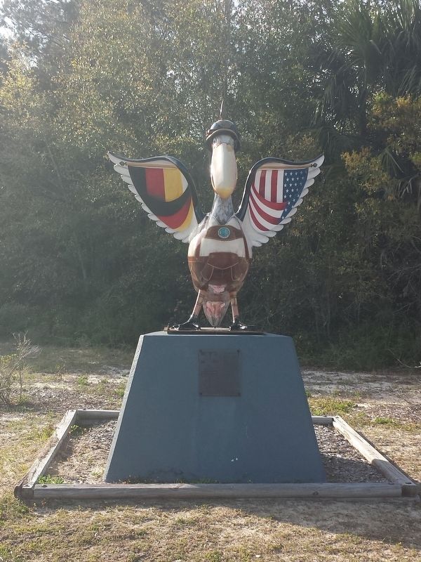 Pelicans In Paradise Marker. Click for full size. Pelicans In Paradise Marker image. Click for full size.