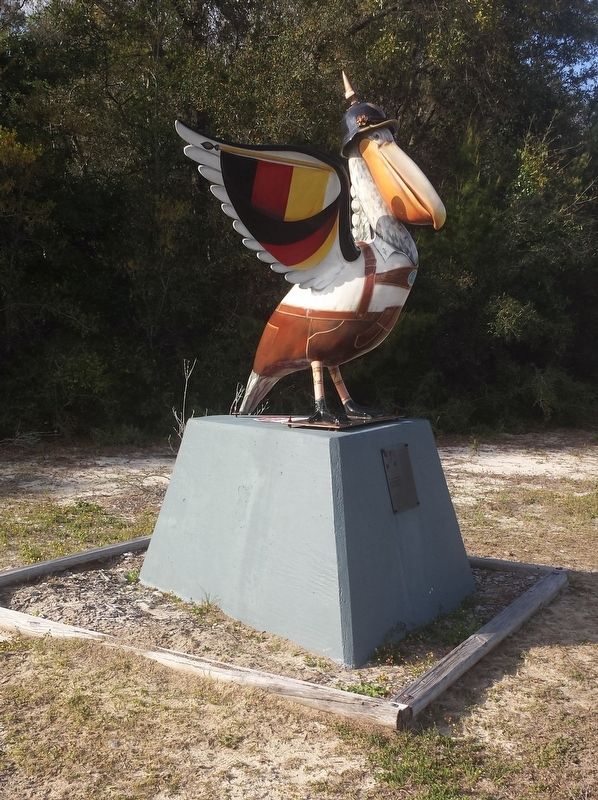 Pelicans In Paradise Marker. Click for full size. Pelicans In Paradise Marker image. Click for full size.