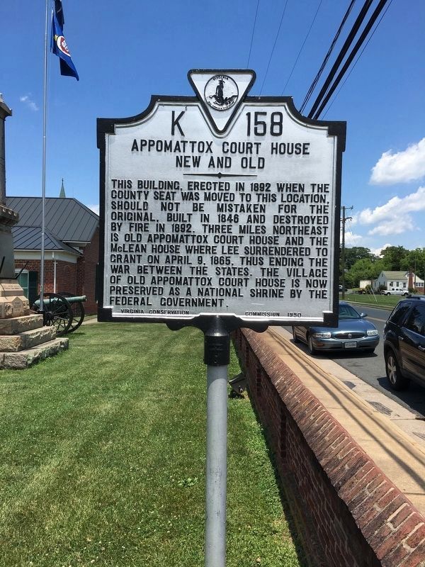 Appomattox Court House Marker. Click for full size. Appomattox Court House Marker image. Click for full size.
