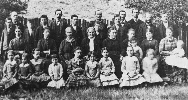 Members of the Icarian utopian community settled in Cloverdale in the 1880s.. Click for full size. Members of the Icarian utopian community settled in Cloverdale in the 1880s. image. Click for full size.