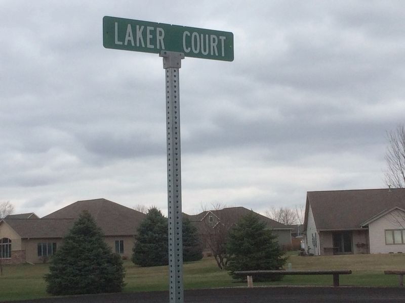 Laker Court Street Sign image. Click for full size.