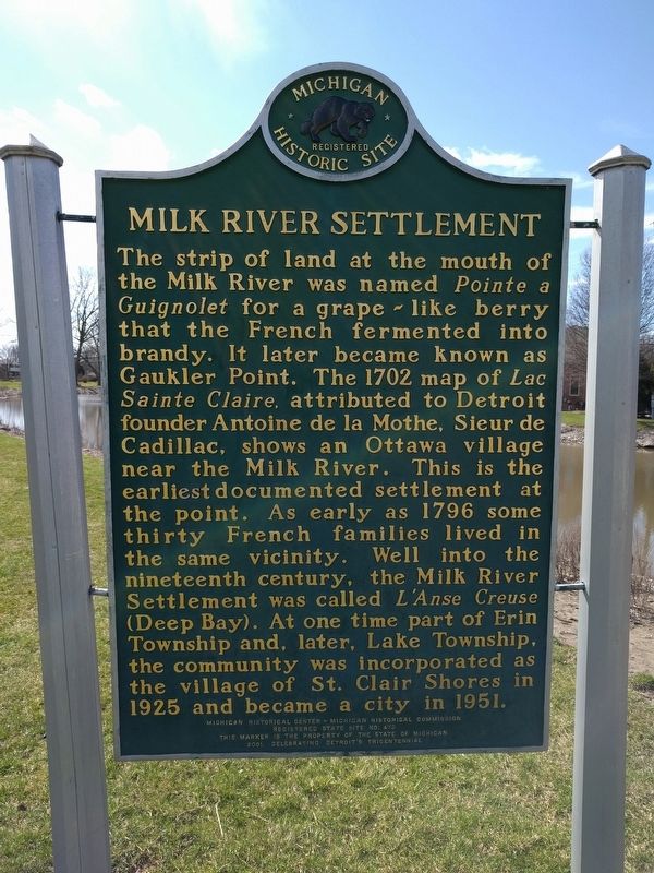 Milk River Settlement Marker image. Click for full size.