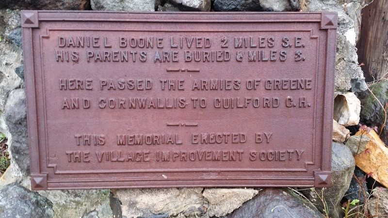 Daniel Boone / Greene and Cornwalis Marker image. Click for full size.